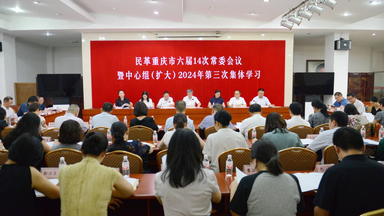 民革市委會召開六屆14次常委會議暨中心組（擴大）2024年第三次集體學習